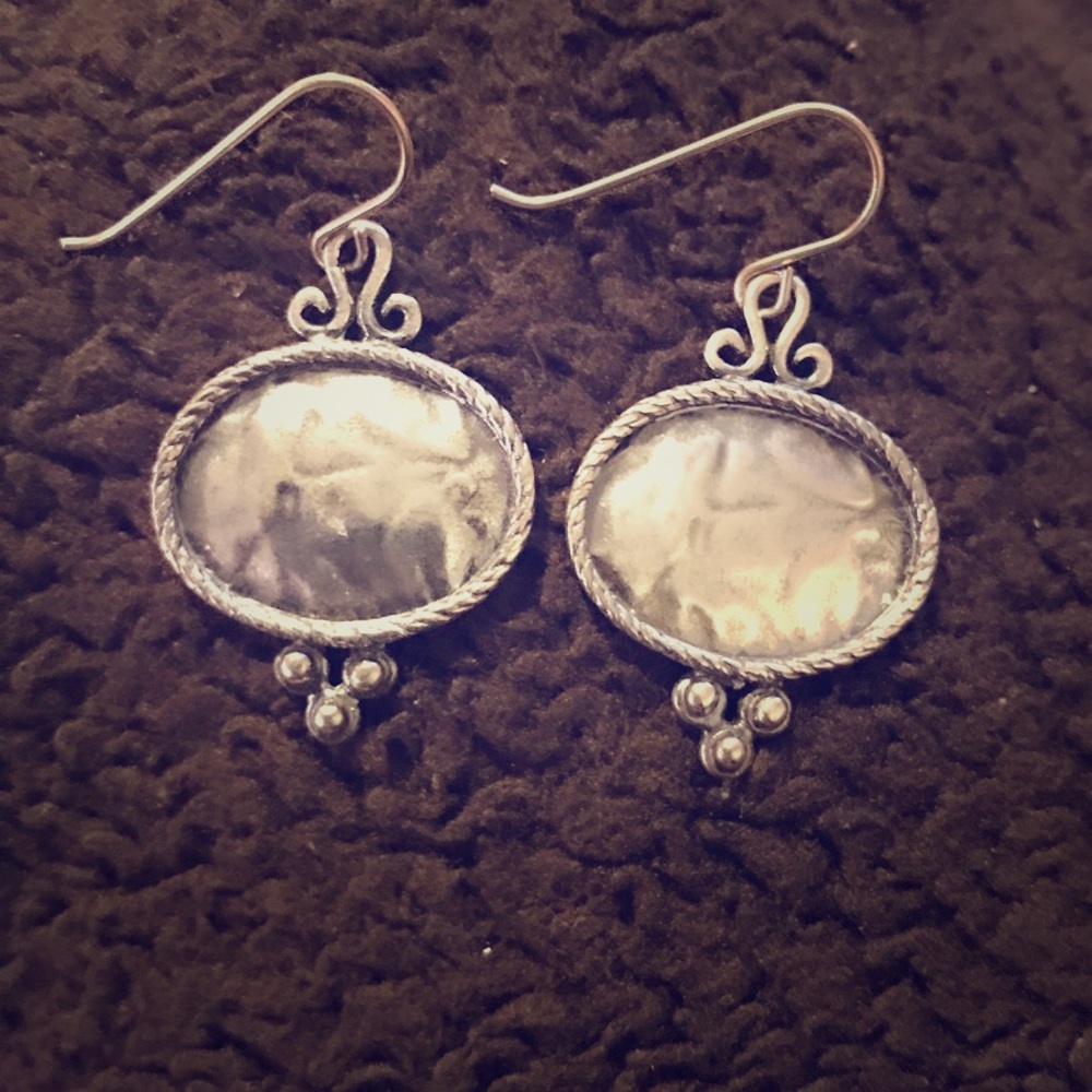 Silver earrings